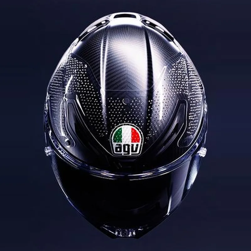 Casco integral de carbono AGV Pista GP R3 visto de frente